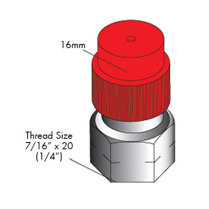 Straight 16M 1/4 R134 Adapter
