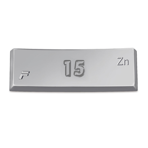 Contoured Adhesive Coated Zinc Wheel Weight 15 Gram