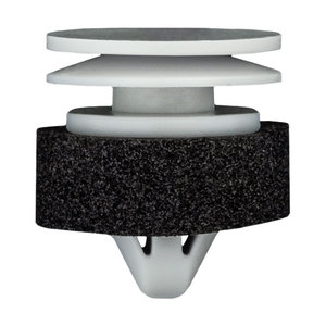 Door Weatherstrip Retainer with SealerLight Gray Nylon VW