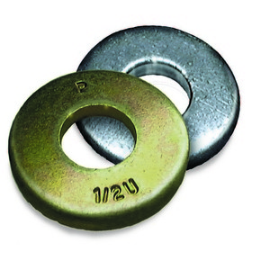 Grade 8 Flat Washer SAE Yellow Zinc 5/16