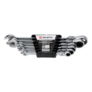 ZEBRA  POWERDRIV® (12-Point) Ratchet Combination Wrench Assortment - Flexible Joint  (6 Pieces: 8, 1
