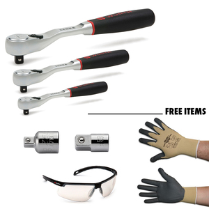 ZEBRA REVERSE RATCHET BUNDLE & FREE GIFT (GLOVE SIZE XL) [ONLINEEXCLUSIVE]
