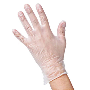 Industrial Grade Vinyl Gloves - White (100/Box)- Large