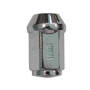 "Lug Nut Chrome, M12-1.25, 3/4 Hex"