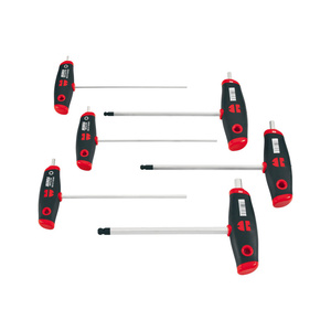 ZEBRA T-Handle Ball Head and Hexagon Head Screwdriver Set (6 Pieces)