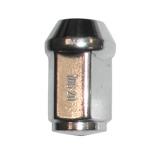 "Lug Nut Chrome, 7/16-20, 3/4 Hex"