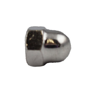 Dome Nut Brass M6-1.00xM10 CHRM DIN1587