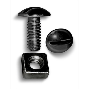License Plate Screw Set Black 1/4X5/8