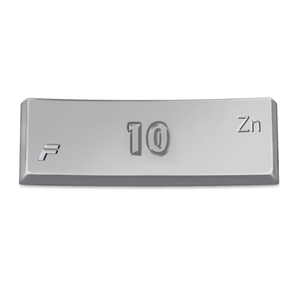 Contoured Adhesive Coated Zinc Wheel Weight 10 Gram