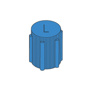 R134A Valve Cap Blue M8X1 Low Side Qu/Di