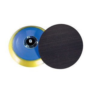 Backing Pad - Medium Riveted - Hook and Loop Fastener (HLF) - 6 Inch - 6 Hole - 5/16-24 Inch Male Ri