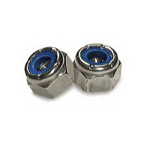 Stainless Steel Nylock Nylon Insert Lock Nut #10-24
