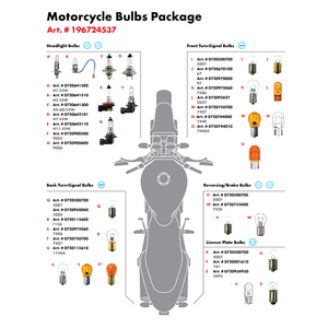 MOTORCYCLE BULBS NO BIN