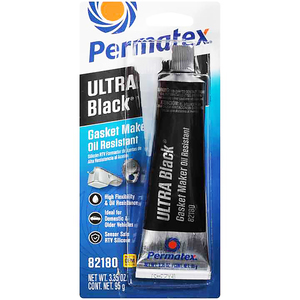 Permatex Ultra Black RTV Silicone Gasket Maker, 3.35oz.