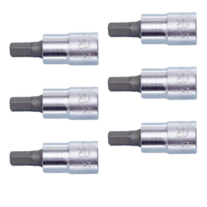 ZEBRA 1/4 Inch Hexagon Socket Wrench Bits Special Package 6 Pieces