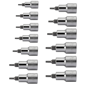 ZEBRA 1/2 inch Socket Bits Hexagon Special Package 13 Pieces