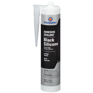 Permatex Black Silicone Adhesive Sealant, 12.9oz