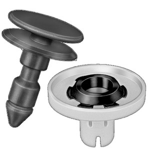 Chevy Black Nylon Pin with Nylon Grommet