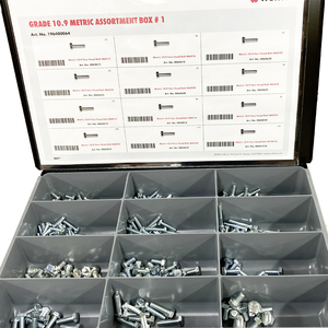 Grade 10.9 Assortment 2 - 12 Compartment Boxes 1020 Total Pieces
