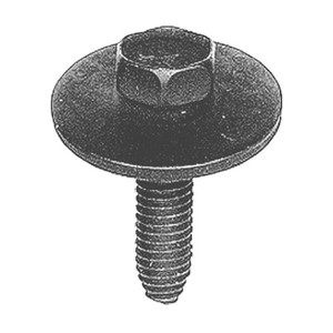 Body Bolt Hex Head Sems Phosphate M6-1.0x25mm