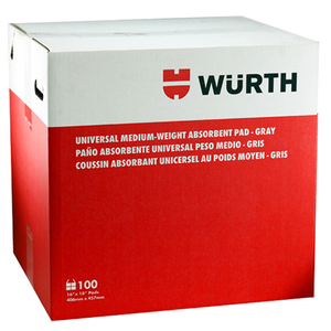 Universal Absorbent Pads - Heavy Weight - Perforated - Gray - 16 Inch x18 Inch(100 per Box)