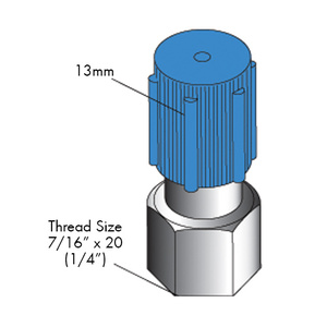 Straight 13M 1/4 R134 Adapter