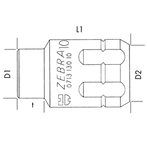 ZEBRA Pass-Through Ratchet - Powerdriv® Hexagon Socket - 10mm
