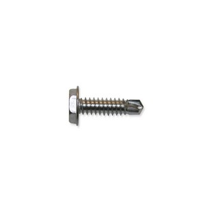 Stainless Steel 410 Self-Drilling Screw with Hex Washer Head 10-16 X 1