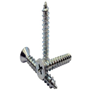 Phillips Flat Head Sheet Metal Screw Zinc #10X2