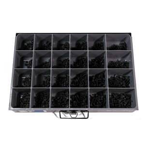 "Screws SEMS, Self-Tapping, Black Washer Head Assortment 1190 Pcs"