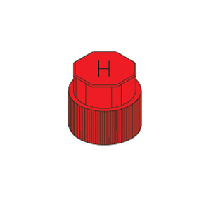 R134A Valve Cap Red M8X1 High Side Qu/Di