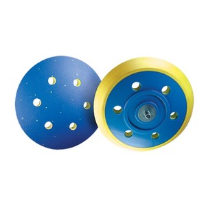 Backing Pad - Medium Riveted - Pressure Sensitive Adhesive (PSA) - 6Inch - No Hole - 5/16-24 Inch Male Rivet - 10,000 RPM