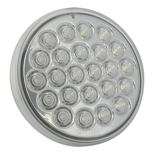 Clear Back Up Round 24 LEDS 4 1/4"X 1"