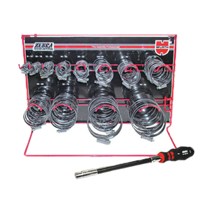 Zebra Hose Clamp Rack Assortment 120Pcs