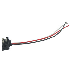 Straight 9" 16 Gauge Lead Wire Double Contact Piglet with 1 RingTerminal