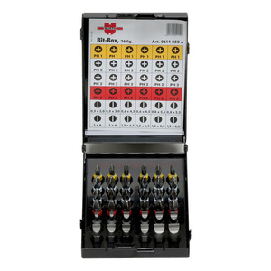 Bit Box Set (36 Pieces - 6 PH1, 12 PH2, 6 PH3, 12 Flat)