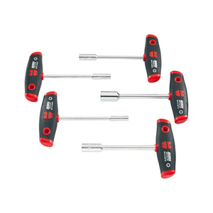 ZEBRA T-Handle Socket Head Screwdriver Set (5 Pieces - 6mm, 7mm, 8mm, 10mm, 13mm)