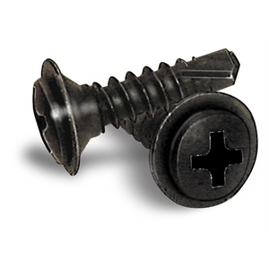 Chrome Phillips Oval Head SEMS Self-Drilling Screws with Washer 8X5/8