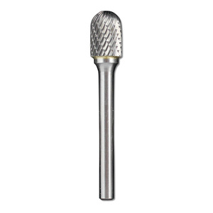 Ball Nosed Cylinder Carbide Bur 1/4" x 3"
