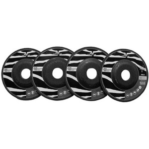 4-1/2" x 1/4" x 7/8" Type 27 Zebra Grinding Wheel without Hub