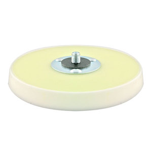 Backing Pad - Soft Riveted - Pressure Sensitive Adhesive (PSA) - 5 Inch- No Hole - 5/16-24 Inch Male Rivet - 10,000 RPM