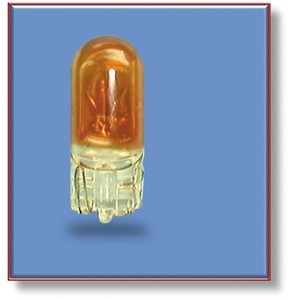 Bulb #194A Amber Coated Sylvania