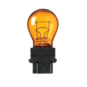 12.8/14 Volts - 26/8 Watts Natural Amber S8 Dual Friction Wedge Contacts2/.59 Amps #3457NA Bulb