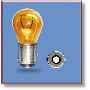 Bulb #1156A Amber Coated Glass Sylvania