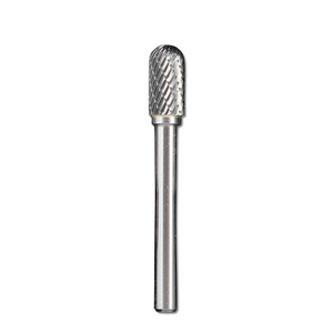 Ball Nosed Cylinder Carbide Bur 1/4" x 2.75"