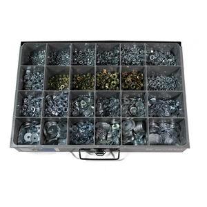 "Metric Hex Nut, Flange Nut, Fender Washer Assortment  1735 Pcs"