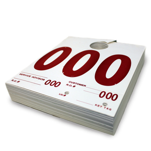 Mirror Service Tags With Key Tag (000 - 999)