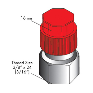 Straight 16M 3/16 R134 Adapter