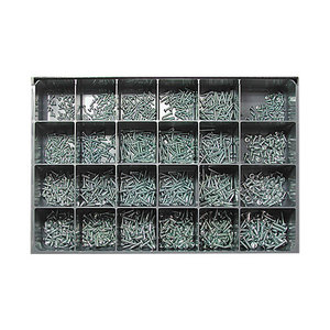 Zinc Pan Head Sheet Metal Screws Assortment 1200 Pcs